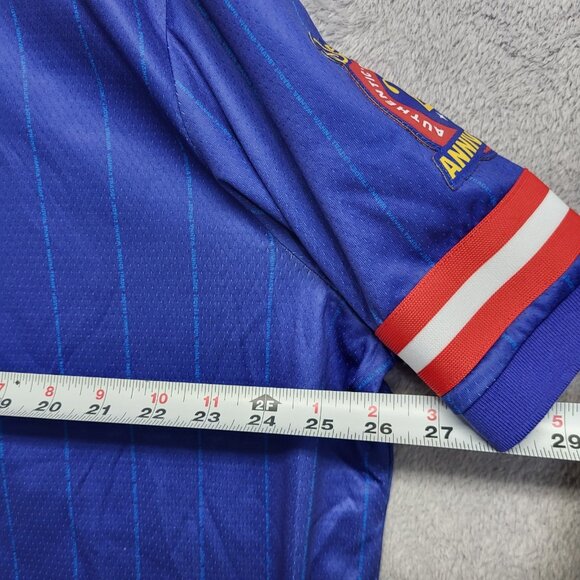 Disney Pin Trader Jersey Adult XL Blue Baseball Button Down Short Sleeve 2025 - Picture 7 of 10